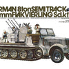 Tamiya 1/35 WW2 German Half-Track 20mm Flakvierling Sd.Kfz.7/1 Anti aircraft gun