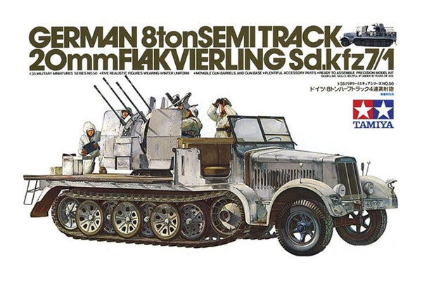 Tamiya 1/35 WW2 German Half-Track 20mm Flakvierling Sd.Kfz.7/1 Anti aircraft gun