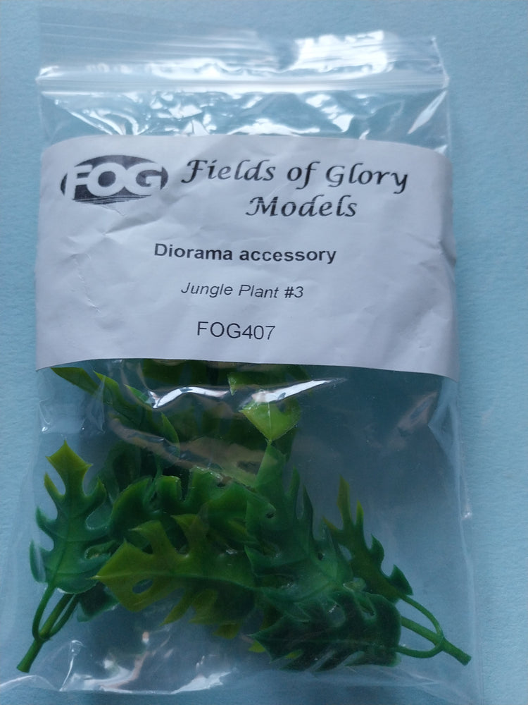 FoG Models Plastic Jungle Plant #3 Pack contains 4 stems