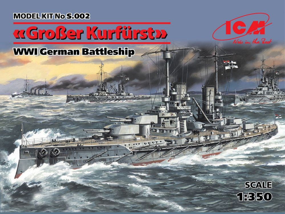ICM 1/350 'Großer Kurfürst', WWI German Battleship