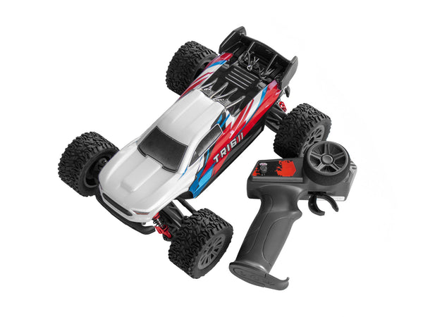 PD RACING 1:16 RTR TR16II Brushed RC Truggy (Red, Blue & White) 1:16