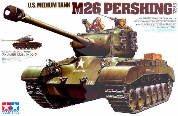 Tamiya 1/35 scale WW2 US Army M26 Pershing tank model kit