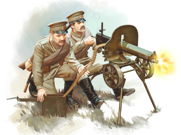 ICM 1/35 WW1 Russian Maxim MG Team (2 figures)