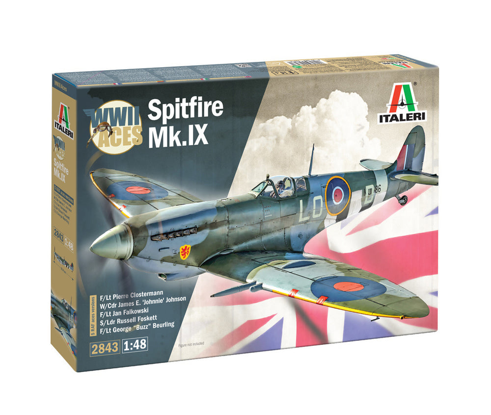 ITALERI 1/48 AIR WW2 British RAF Spitfire Mk. IX Aces