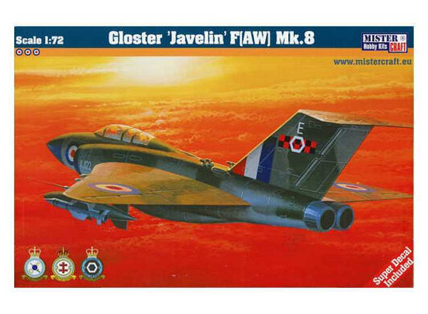 MisterCraft 1:72 Gloster Javelin FAW Mk.8 plastic assembly model kit