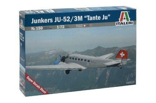 Italeri 1/72 scale WW2 German Junker JU 52 Lufthansa model kit