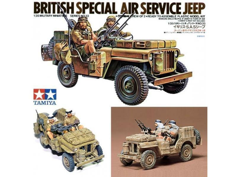 Tamiya 1/35 scale WW2 British SAS North Africa Jeep