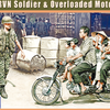 Gecko 1/35 SCALE Vietnam 60'-70’s ARVN Soldier & Overloaded Motorcycle Set