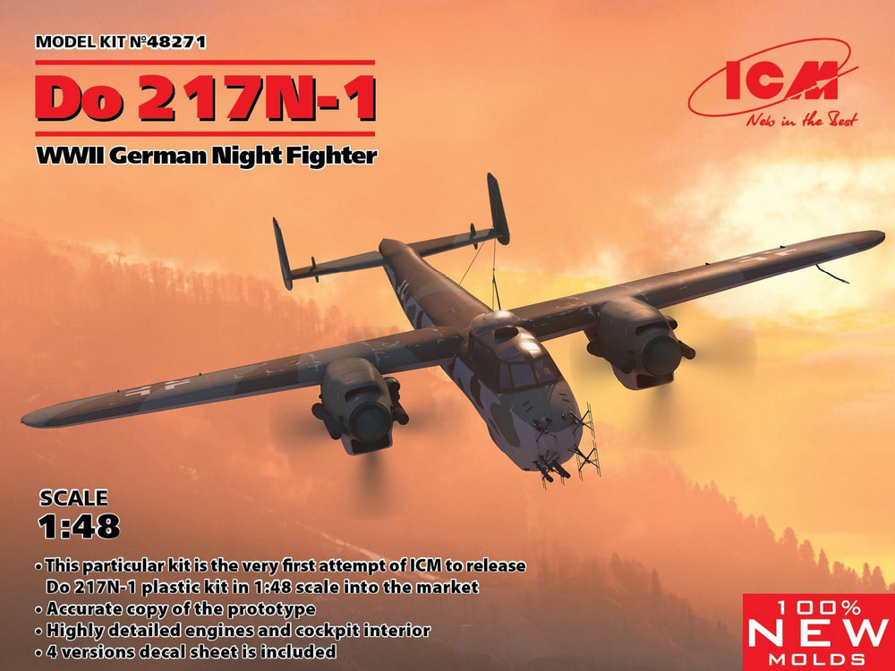 ICM 1/48 WW2 Do 217N-1, WWII German Night Fighter