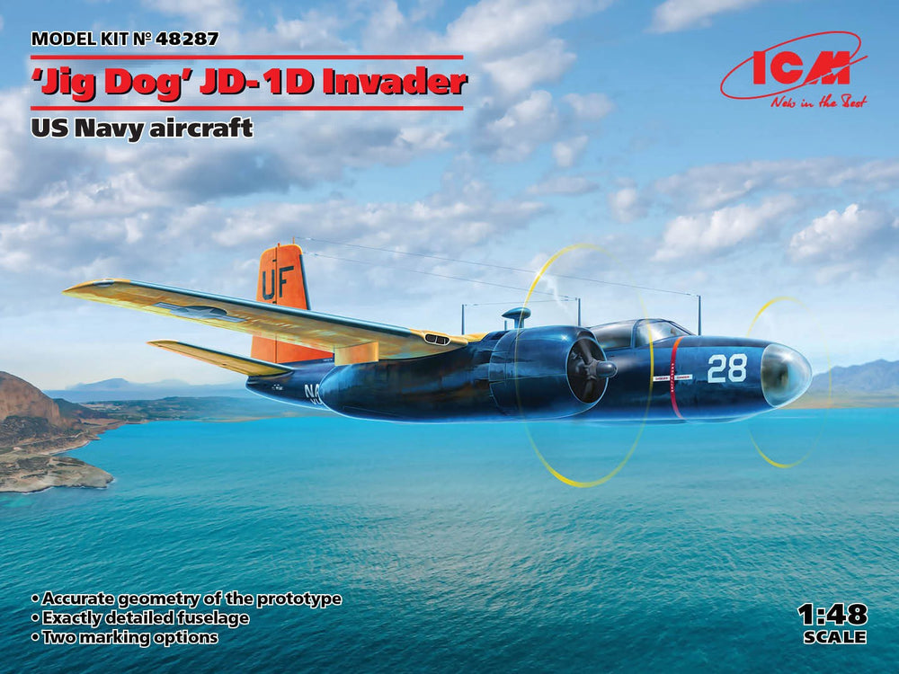 ICM 1/48 'Jig Dog' JD-1D Invader, U.S. Navy Aircraft