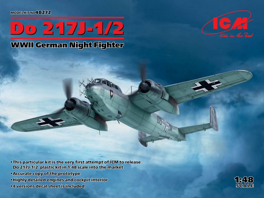 ICM 1/48 WW2 German Do 217J-1/2, WWII German Night Fighter