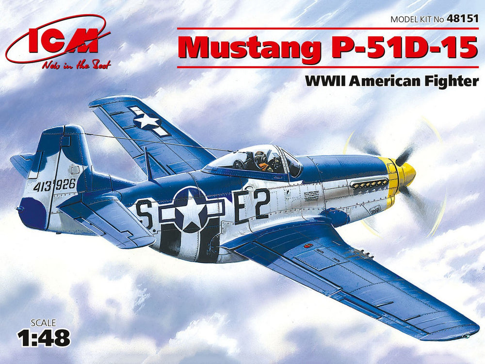 ICM 1/48 scale WW2 Mustang P-51D-15, WWII American Fighter