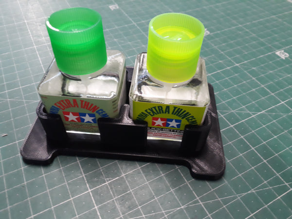 Double Glue bottle holder, suit Tamiya and AK glue bottles