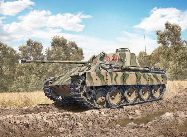 Italeri 1/35 Scale WW2 German Pz. Kpfw. V Panther Ausf. D tank model kit