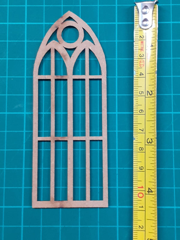 1/35 scale laser cut wooden Large Church windows (2 pcs)