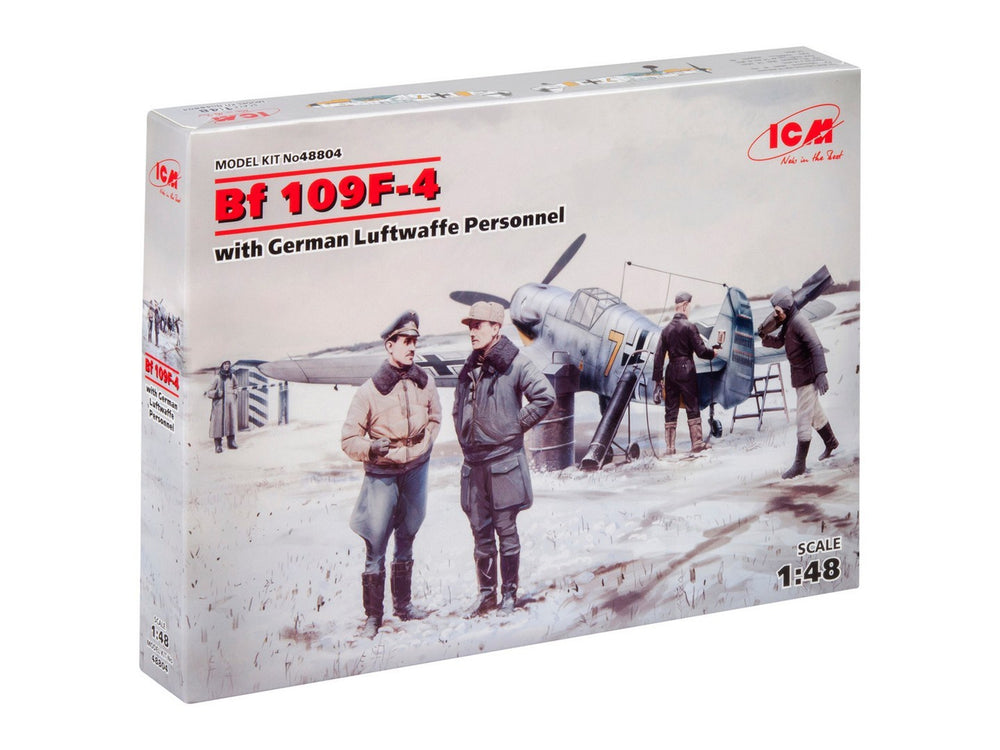 ICM 1/48 WW2 German Bf 109F-4 with German Luftwaffe Personnel