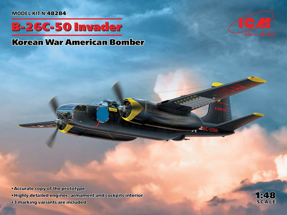 ICM 1/48 B-26c-50 Invader, Korean War American Bomber