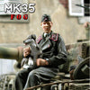 MK35 FoG models 1/35 Scale WW2 German tank crew sitting with his dog