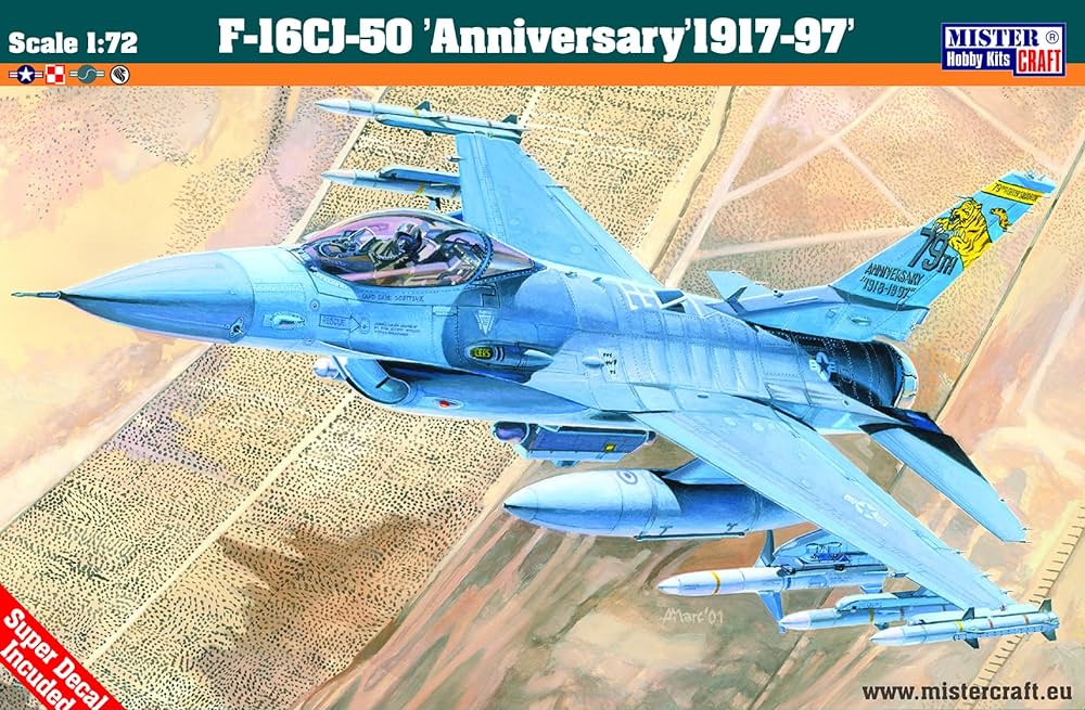 MisterCraft 1:72 F-16CJ-50 - 79th Anniv. 1918-97 plastic assembly model kit