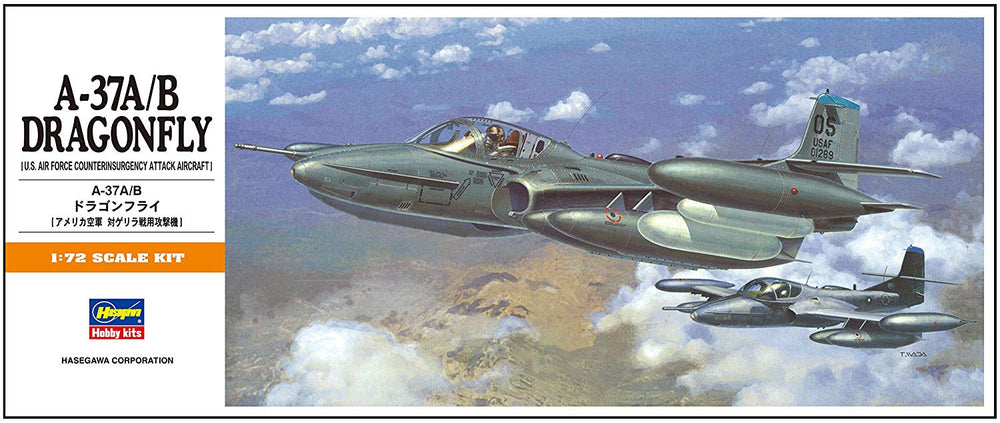 Hasegawa 1:72 scale Plane A-37A/B Dragonfly aircraft model kit