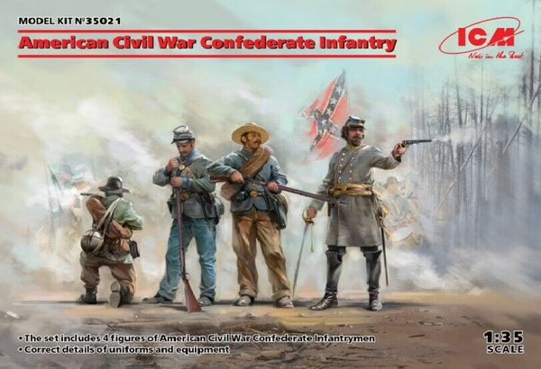 ICM 1/35 American Civil War Confederate Infantry 