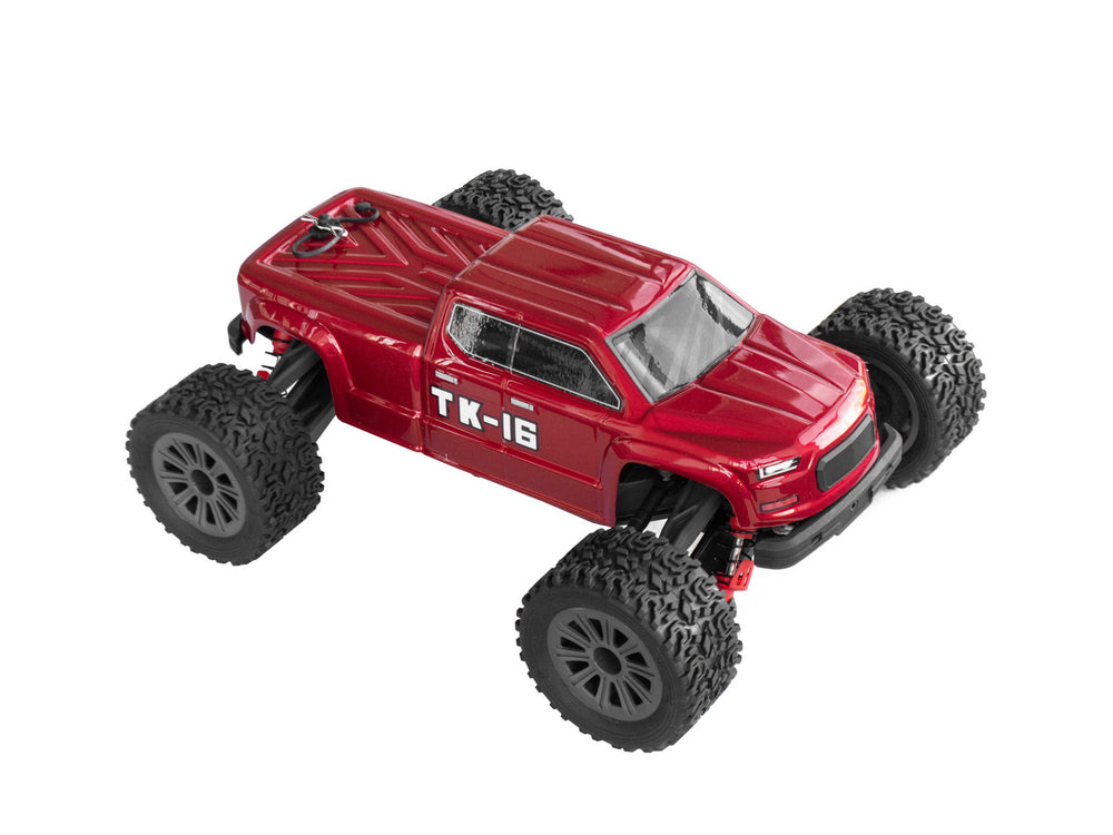 PD RACING 1:16 RTR TK-16 Brushed RC Truck (Red) 1:16