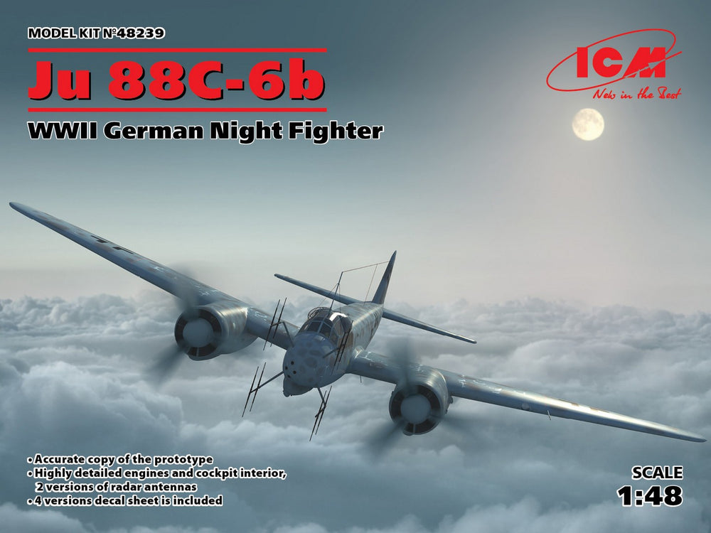 ICM 1/48 scale WW2 Ju 88C-6b, WWII German Night Fighter