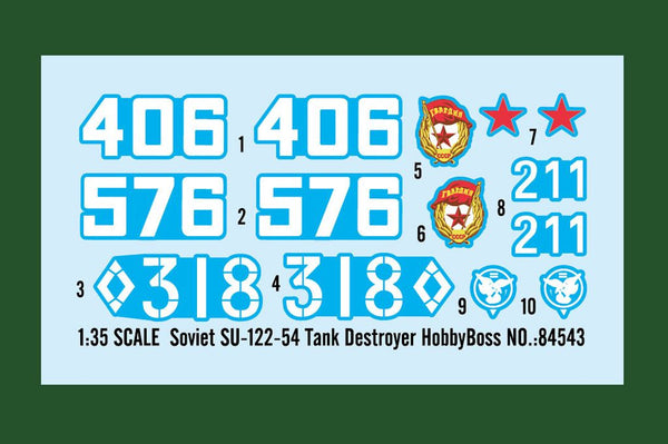 Hobbyboss 1/35 scale WW2 Soviet SU-122-54 Tank Destroyer