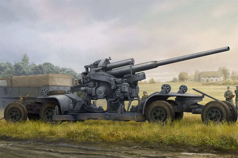 Hobbyboss 1/35 scale WW2  German 12.8cm FLAK 40 Anti aircraft gun
