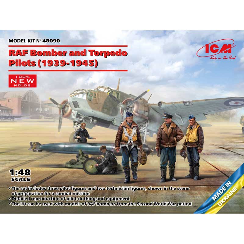 ICM 1/48 WW2 RAF Bomber and Torpedo Pilots (1939-1945)