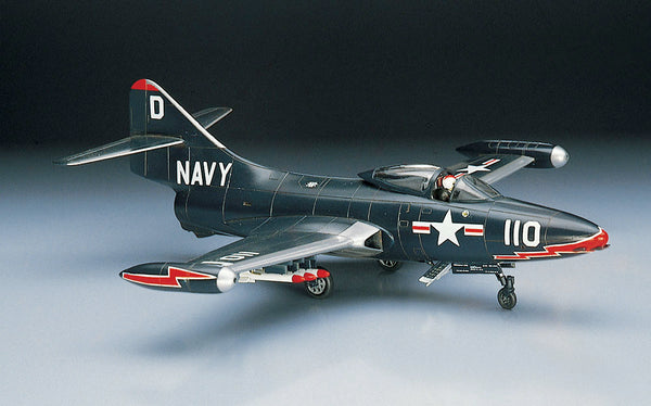 Hasegawa 1:72 Scale F9F-2 Panther jet aircraft model kit