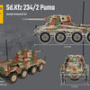 Build Army Brick building model WW2 GERMAN Sd. Kfz. 234/2 Puma