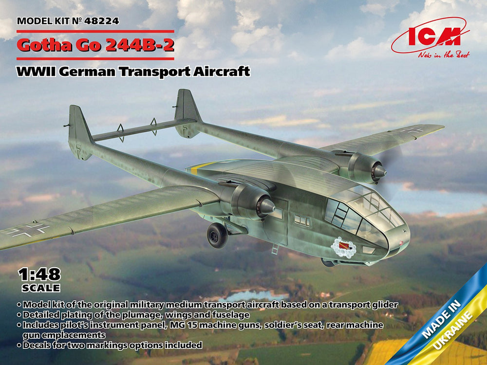 ICM 1/48 Gotha Go-244B-2 WWII German Transport Aircraft