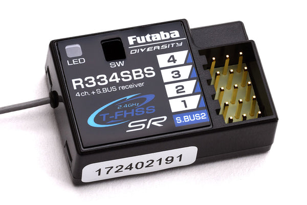 Futaba R334SBS 4-Channel T-FHSS SR Receiver - HV 2.4GHz