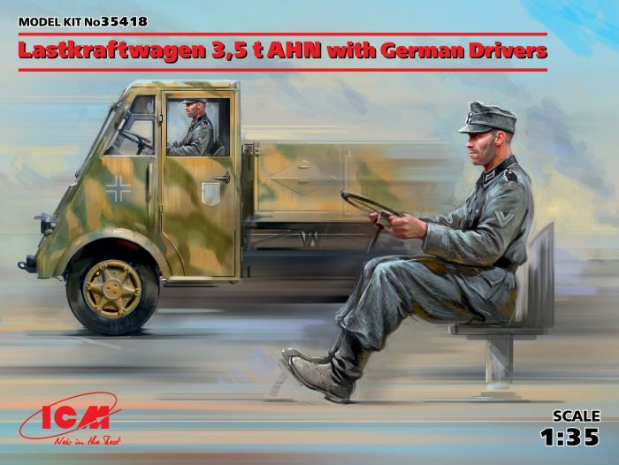 ICM 1/35 WW2 Lastkraftwagen 3,5 t AHN with German Drivers