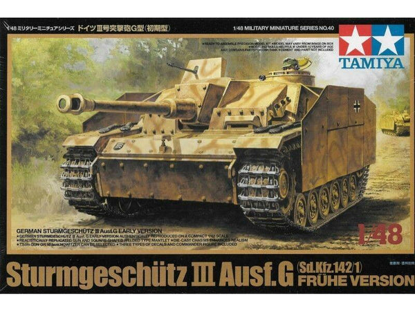 Tamiya 1/48 scale WW2 GERMAN STURMGESCHUTZ III STUG EARLY PRODUCTION