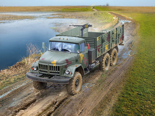 ICM VEHICLES 1:72 ZiL-131 AFU Truck with DShKM