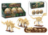 CADA CREATIVE Tray of 3 Dinosaur Eggs with Stegosaurus, Triceratops & Velociraptor