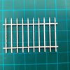 135 scale Laser cut railings - 50mm long 32mm high