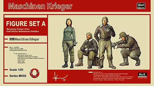 Mak Machine Krieger Hasegawa - 1/20 Ma.K. MK02 Mercenary  Set A