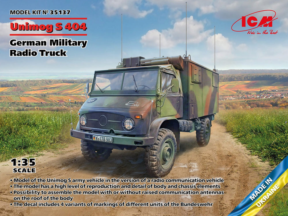 ICM 1/35 Unimog S 404, German Military Radio Truck