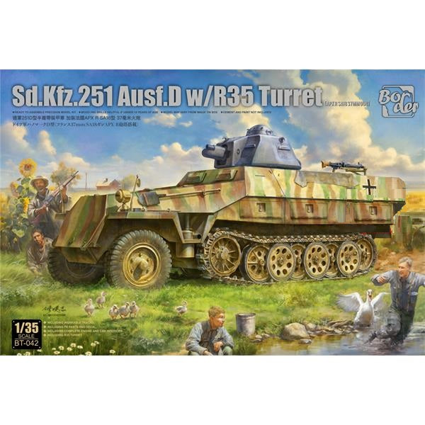 Border Models 1/35 WW2 German  Sd.Kfz.251 Ausf.D w/R35 Turret