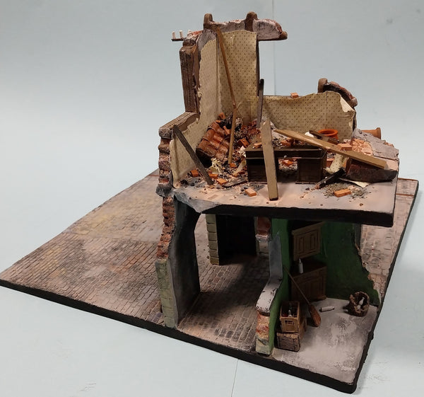 FoG Models 1/35 WW2 GERMAN VILLAGE RUIN Diorama - Base 295mm x 295mm