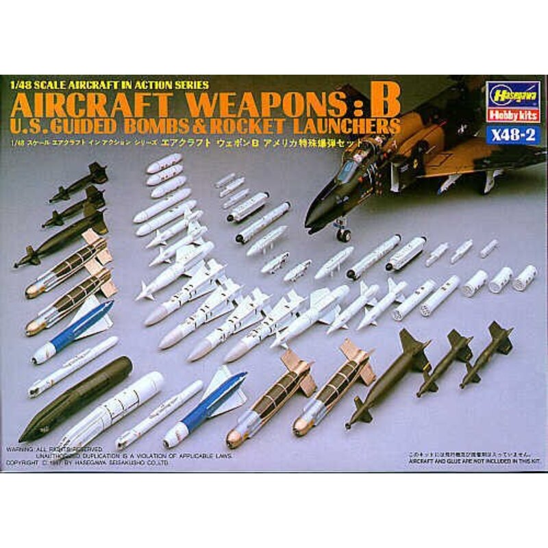 Hasegawa 1:48 U.S Aircraft Weapon Set B Plane Model Upgrade Kit ...