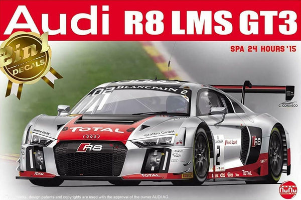 NUNU 1/24 CAR Audi R8 Lms #1 Wrt Team Spa 24H Race 2015