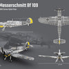 Build Army Brick building model WW2 GERMAN Messerschmitt Bf 109