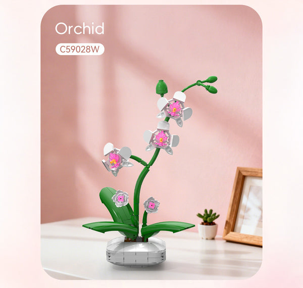 CADA CREATIVE Orchid Building Block Planter - 237 pcs
