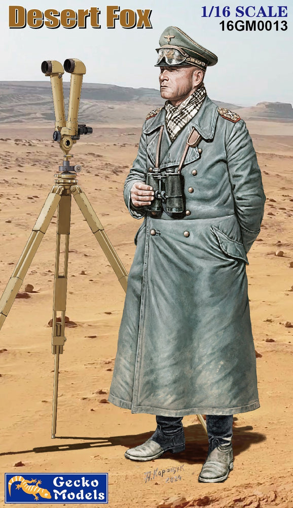 Gecko 1/16 WW2 German Desert Fox figure, kit included the trench periscope