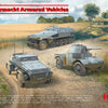 ICM 1/35 WW2 German Wehrmacht Armoured Vehicles (Sd.Kfz.251/1 Ausf.A, Panzerspähwagen P 204 (f), Sd.Kfz. 247 Ausf.B)