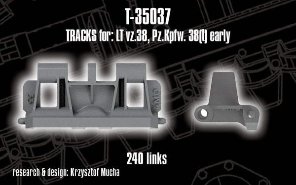 Quick Tracks 1/35 scale track upgradeTracks for LT vz.38, Pz.Kpfw. 38(t) early